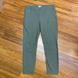 Nanette Lepore Olive Green Pull On Stretch Casual Pants Womens Large Trousers